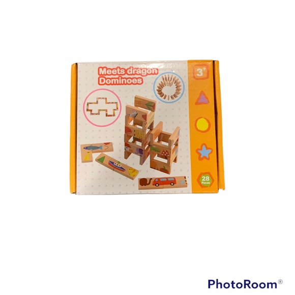 ⭐️28 Piece Educational Wooded Domino Set⭐️ - Picture 1 of 3